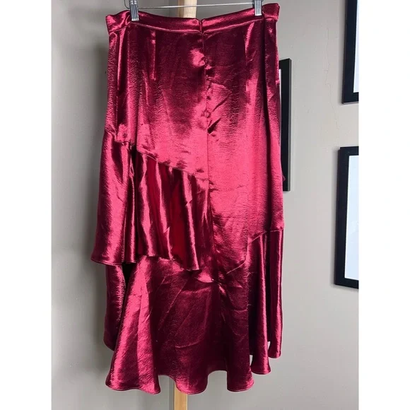 Anthropologie Tiered Satin Maxi Skirt x Moulinette Soeurs - Picture 5 of 6